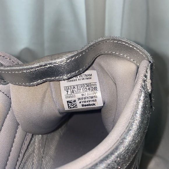 Silver Reebok High Tops - Picture 7 of 7